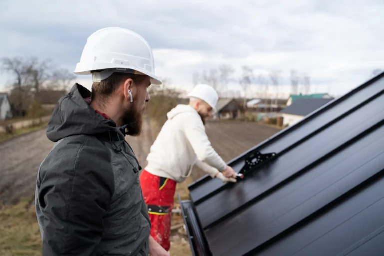 Licensed roofing crew working on residential roof repair in Pasadena CA — Best Roofing Pasadena
